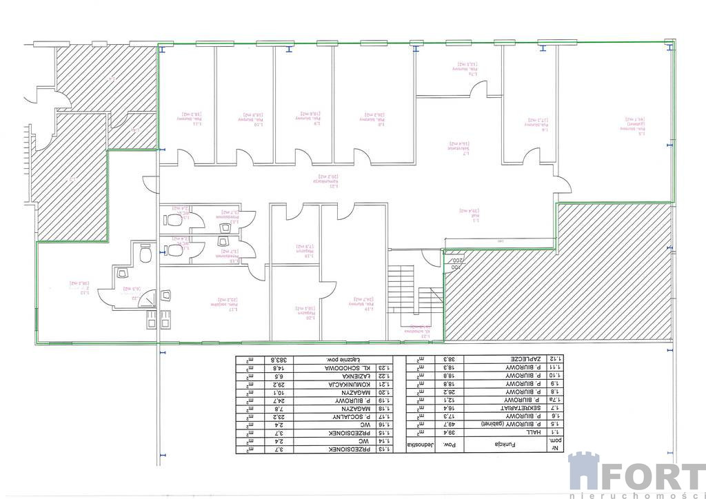 Powierzchnia biurowa 384 m2 Przecław