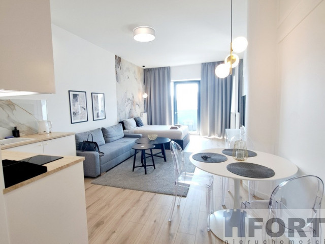 Apartament z balkonem w Hanza Tower