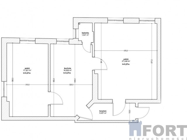 2pok. 68m2, projekt inwestycyjny - Centrum