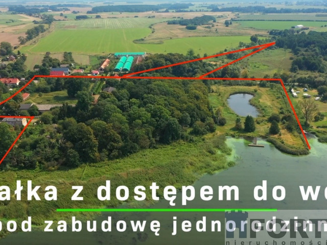 Działka z linią brzegową pod zabudowę z WZ