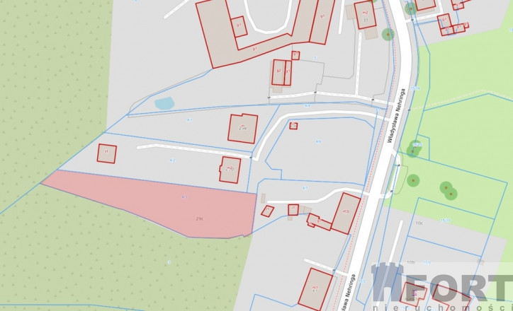 Działka Sprzedaż Szczecin Żelechowa Władysława Nehringa 3