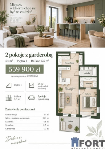 Mieszkanie Sprzedaż Szczecin Podjuchy 1