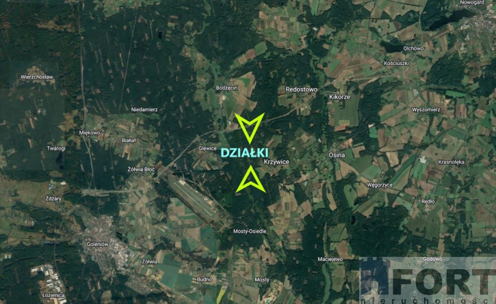 Działka Sprzedaż Krzywice 3