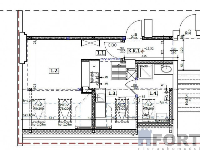 Mieszkanie Centrum, II poziomy, 57,92m2